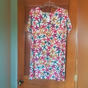 Soma Cool Nights Multicolor Starfish Sleep Shirt/Gown NWT